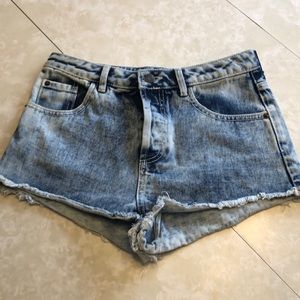 Denim shorts
